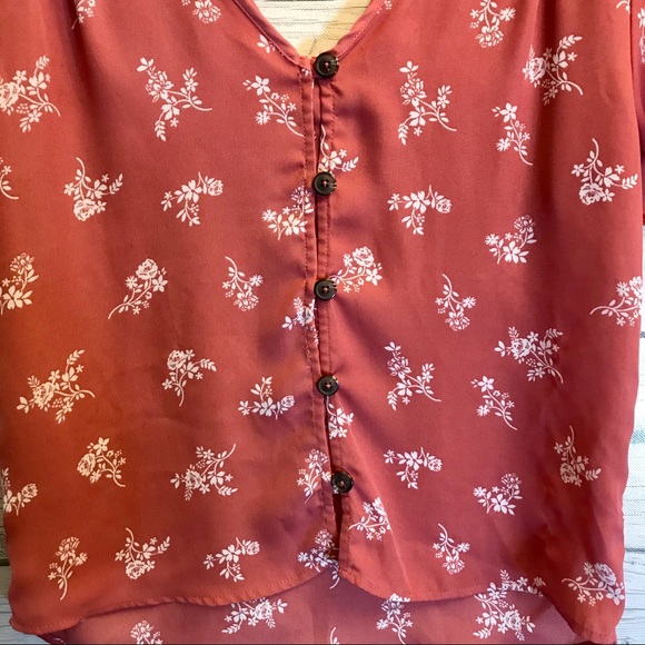 Pink Rose Blouse Size Small - Picture 3 of 11